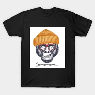 Angry gorilla with sunglass T-Shirt